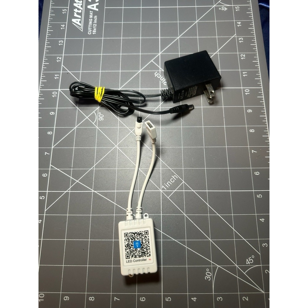 WiFi RGB LED Strip Light Controller +12V Power Supply Adapter IR Receiver Tested